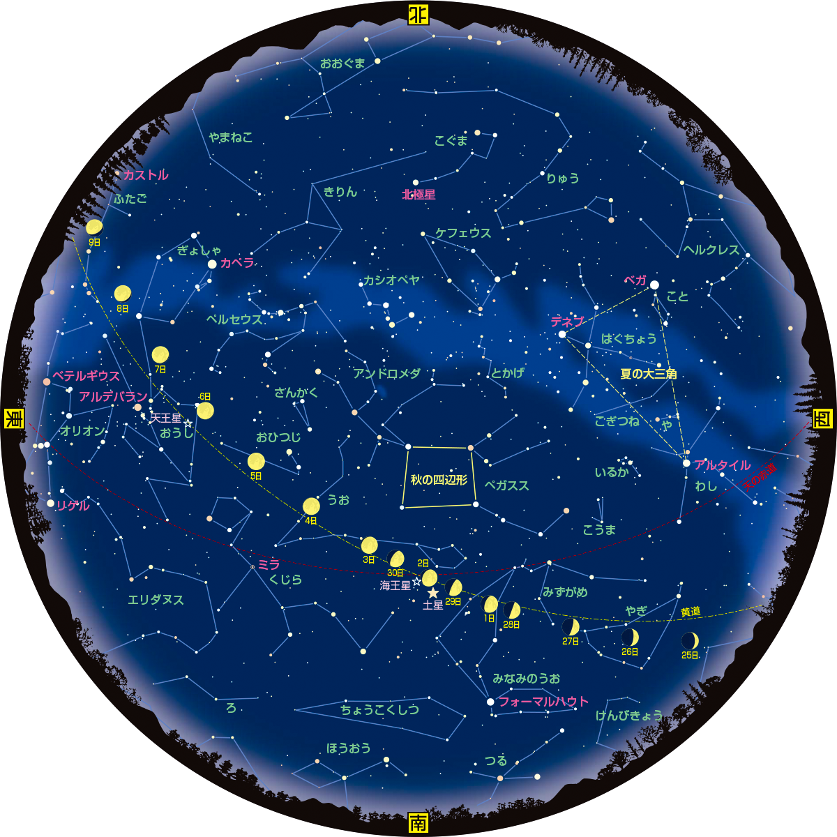 全天星図