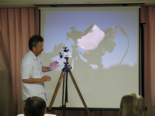 「星空写真入門」講座の様子 「星空写真入門」講座の様子