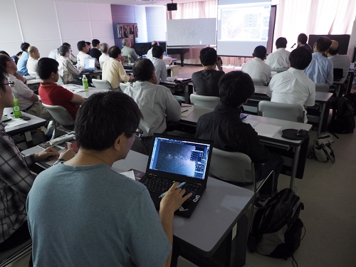 「天体画像処理入門」講座の様子 「天体画像処理入門」講座の様子