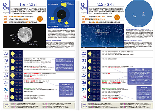 綴じ込み特別付録「星空ダイアリー2016夏」