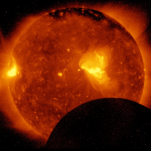 部分日食開始から2分後 部分日食開始から2分後