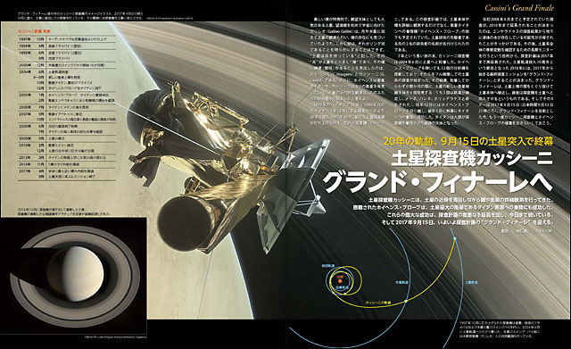 土星探査機カッシーニ グランド・フィナーレへ 土星探査機カッシーニ グランド・フィナーレへ