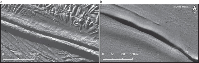 二重稜線の比較 二重稜線の比較