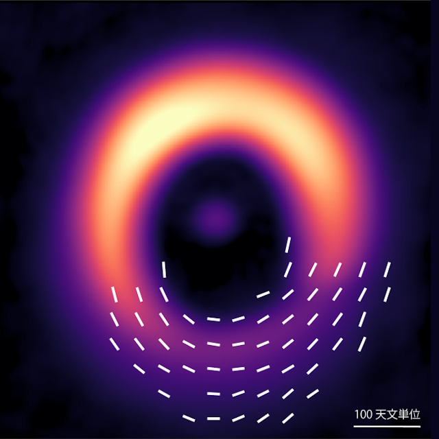 HD 142527の原始惑星系円盤の電波強度マップ HD 142527の原始惑星系円盤の電波強度マップ