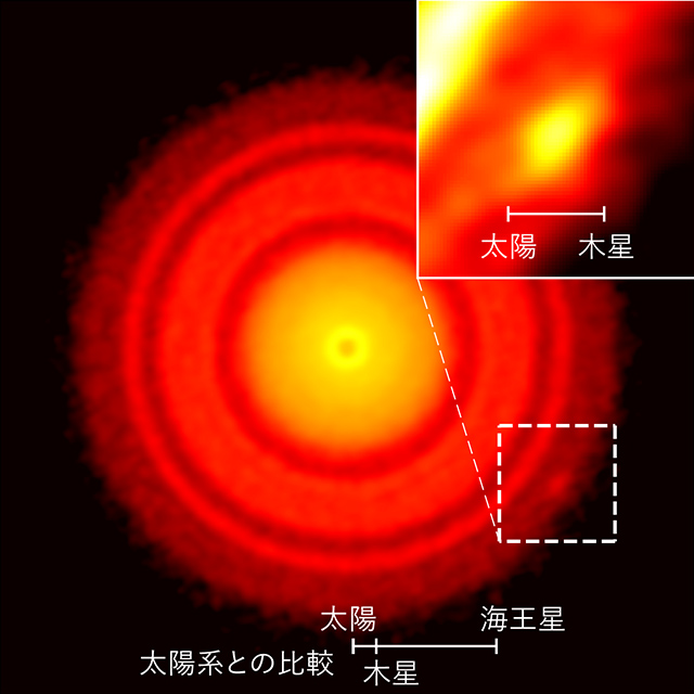 うみへび座TW星の原始惑星系円盤