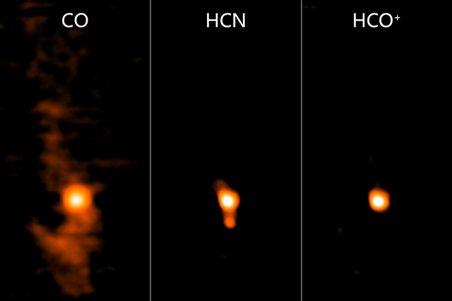 オリオン座大星雲周辺の分子の分布