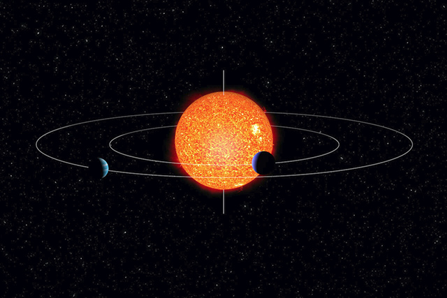 若い惑星系の想像図