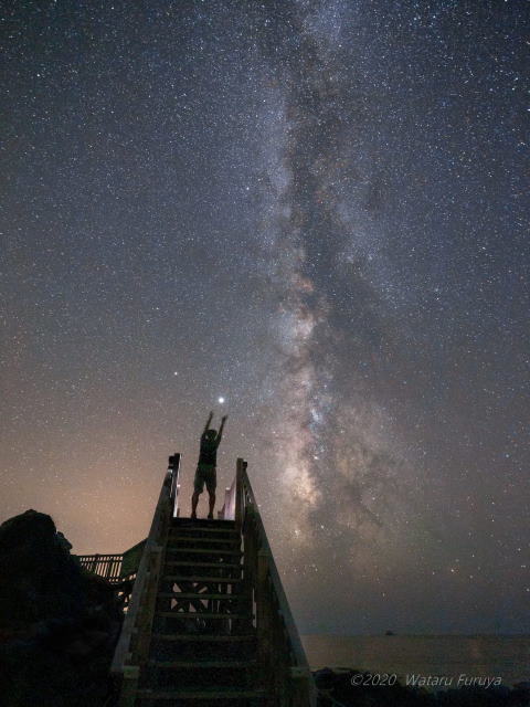 神津島から見た天の川