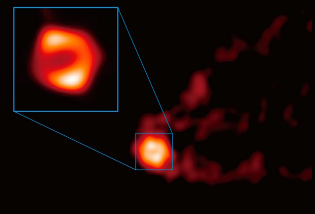 M87の中心部