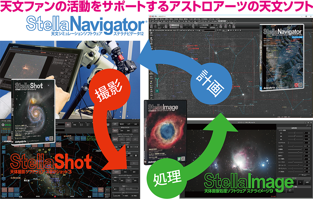 天文ファンの活動をサポートするアストロアーツの天文ソフト