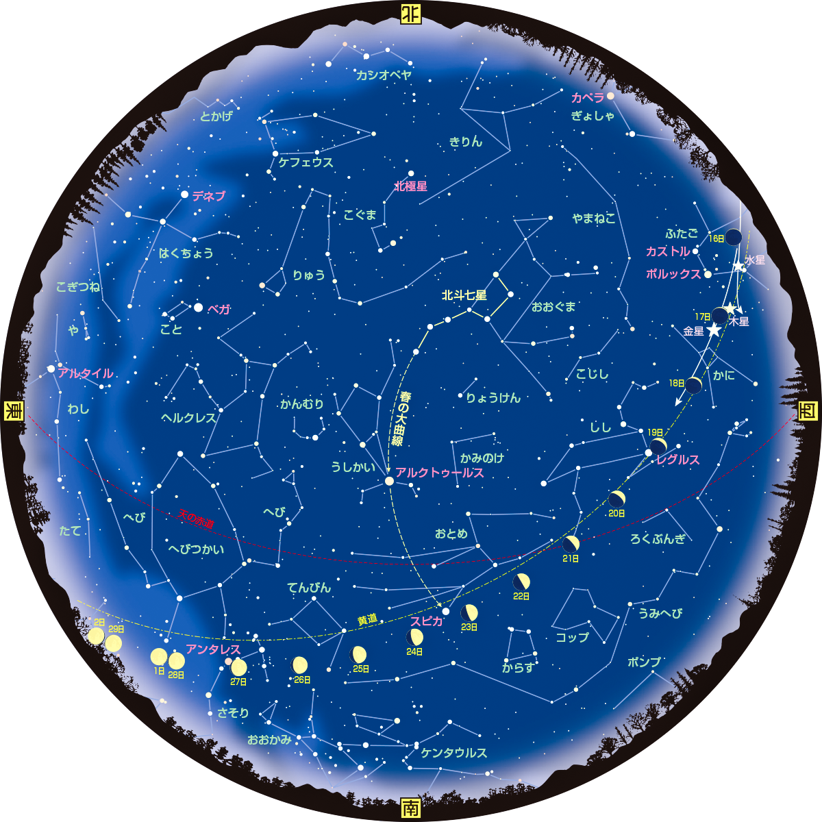 全天星図