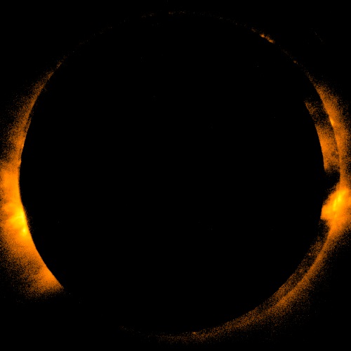 金環日食の最大食:日本時間6時53分 金環日食の最大食:日本時間6時53分