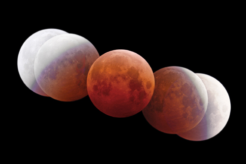 10月8日の皆既月食 10月8日の皆既月食