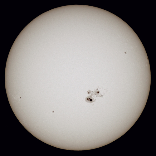 10月下旬に出現した太陽の巨大黒点 10月下旬に出現した太陽の巨大黒点