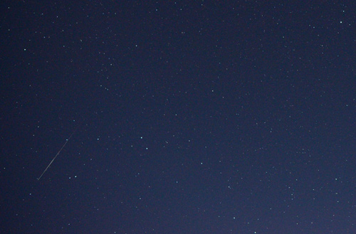 ほうおう座流星群の流星 ほうおう座流星群の流星