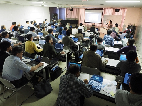 「天体画像処理入門」講座の様子 「天体画像処理入門」講座の様子