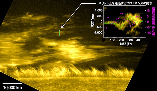 プロミネンスの動き プロミネンスの動き