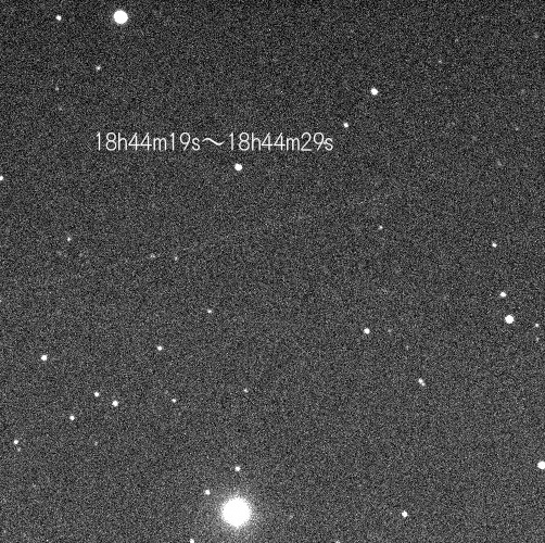 神奈川県藤沢市で撮影された「はやぶさ2」の光跡(yasu9999さん撮影) 神奈川県藤沢市で撮影された「はやぶさ2」の光跡(yasu9999さん撮影)