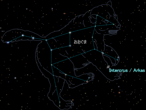 Intercrusの位置 Intercrusの位置