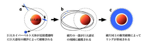 環の形成過程の概念図 環の形成過程の概念図