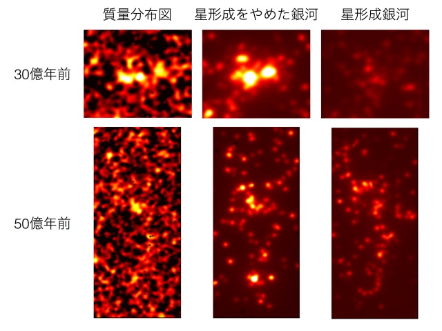 銀河団領域の拡大図 銀河団領域の拡大図