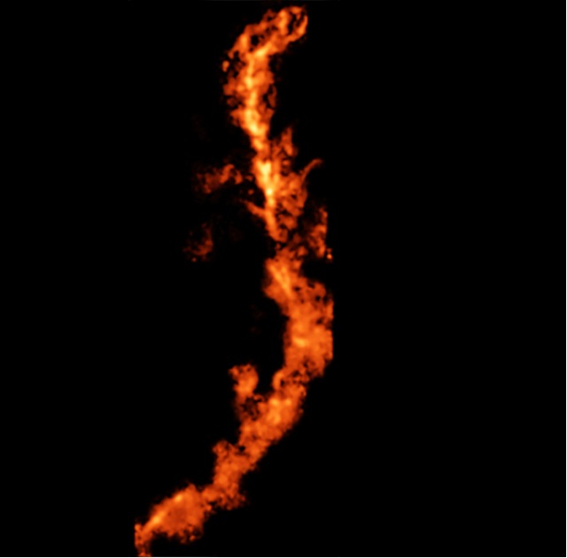 オリオン座分子雲中のアンモニアのリボン状構造 オリオン座分子雲中のアンモニアのリボン状構造