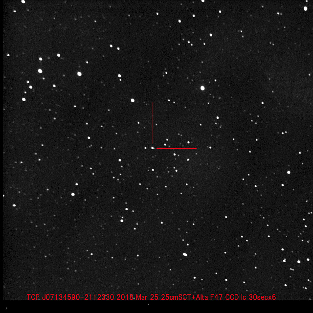 おおいぬ座の新星 おおいぬ座の新星