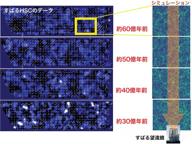 ダークマターの3次元分布図 ダークマターの3次元分布図