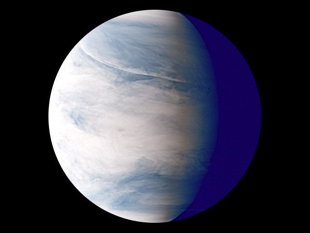 金星の夜面 金星の夜面