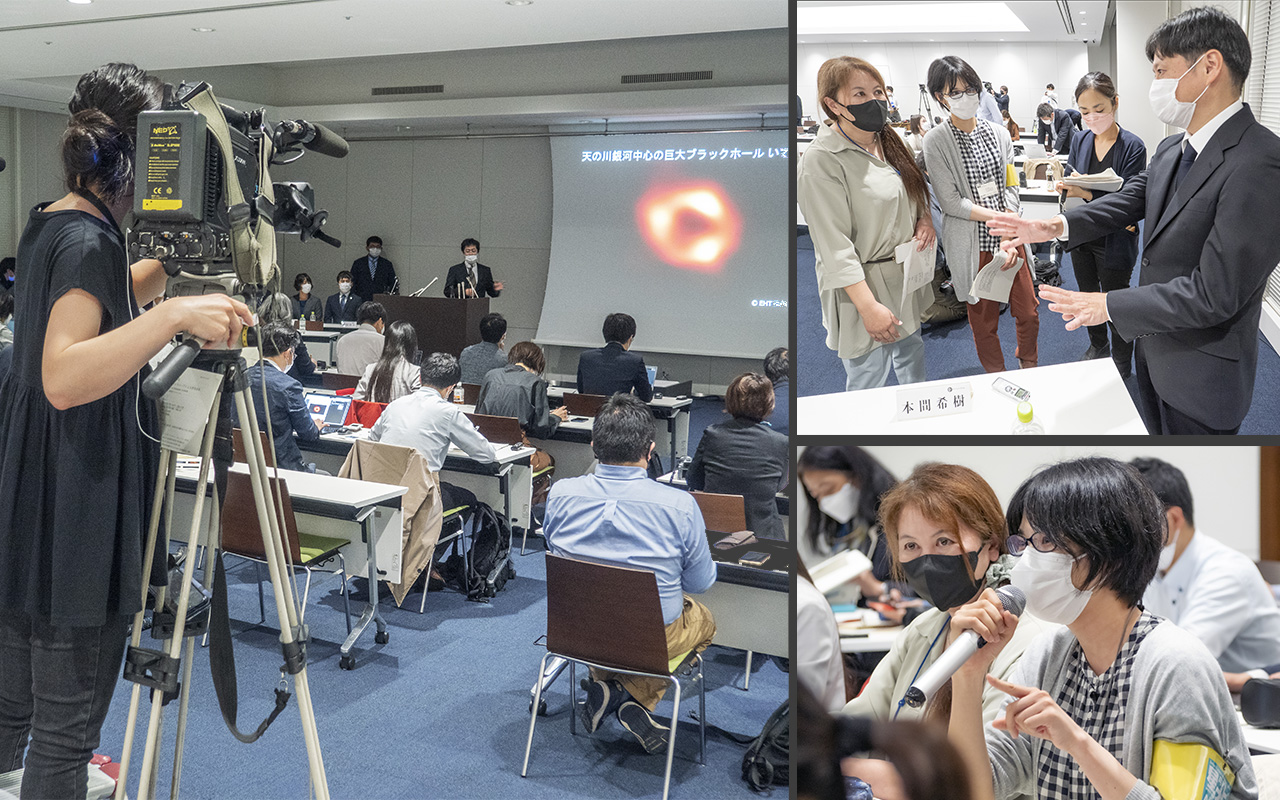 記者会見場の様子 記者会見場の様子