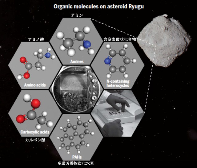 検出された有機分子 検出された有機分子