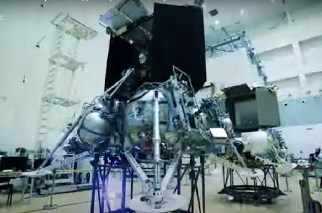 打ち上げ前の「ルナ25号」 打ち上げ前の「ルナ25号」