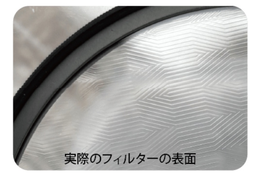 フィルターの表面 フィルターの表面