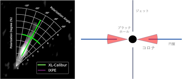 XL-Caliburの観測結果、コロナの想像図