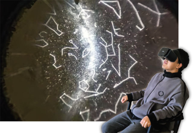 VRプラネタリウムの試作品