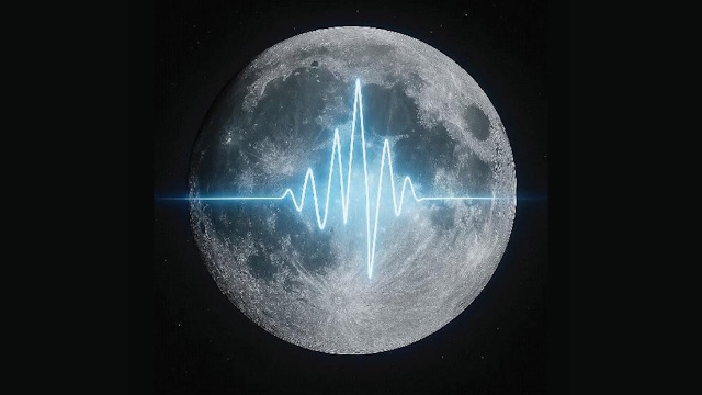 月の構成鉱物の弾性波速度の測定から内部構造を探るイメージ画像