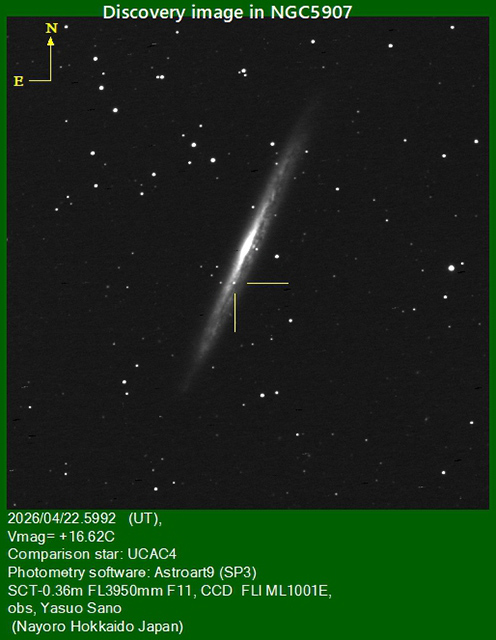 りゅう座の新天体