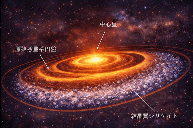 原始惑星系円盤の想像図 原始惑星系円盤の想像図