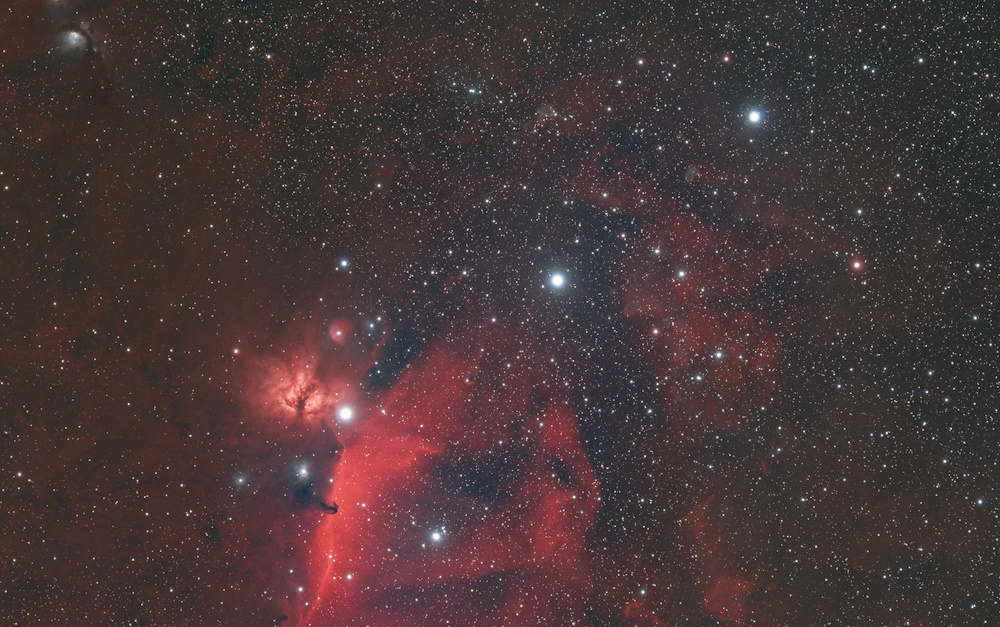 作例「馬頭星雲 IC434(暗黒星雲、オリオン座)」 作例「馬頭星雲 IC434(暗黒星雲、オリオン座)」