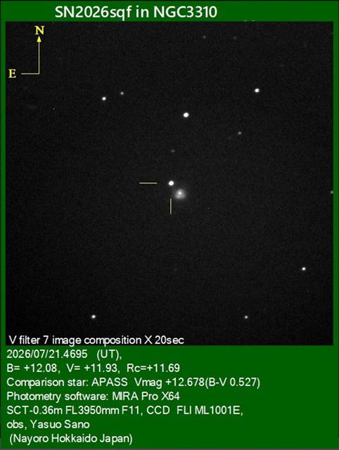 超新星SN 2026sqf 超新星SN 2026sqf