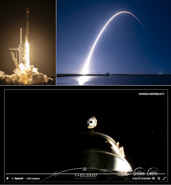 [月着陸船「レジリエンス」の打ち上げと分離 月着陸船「レジリエンス」の打ち上げと分離