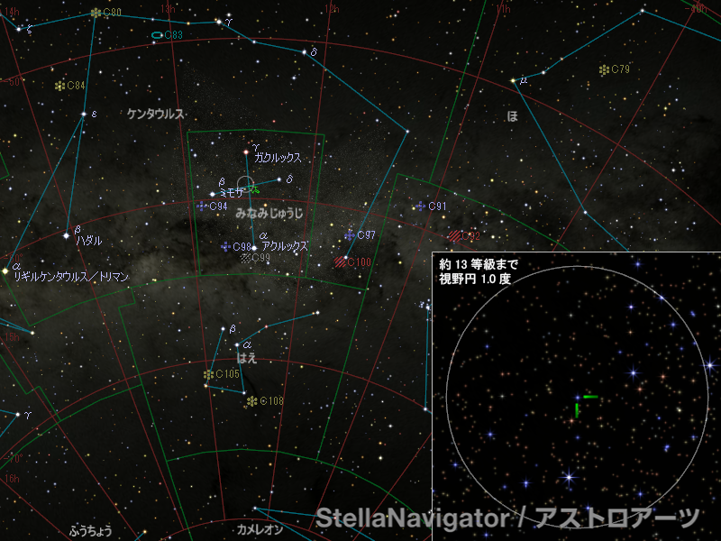 新星の位置 新星の位置